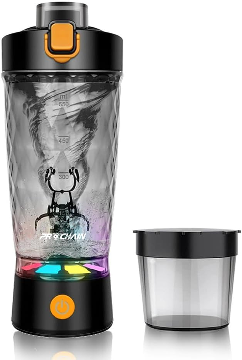 Electric Protein Shaker Bottle, USB Rechargeable Mixing Cup, Water Drink Mixer Portable Bottles for Gym Sport