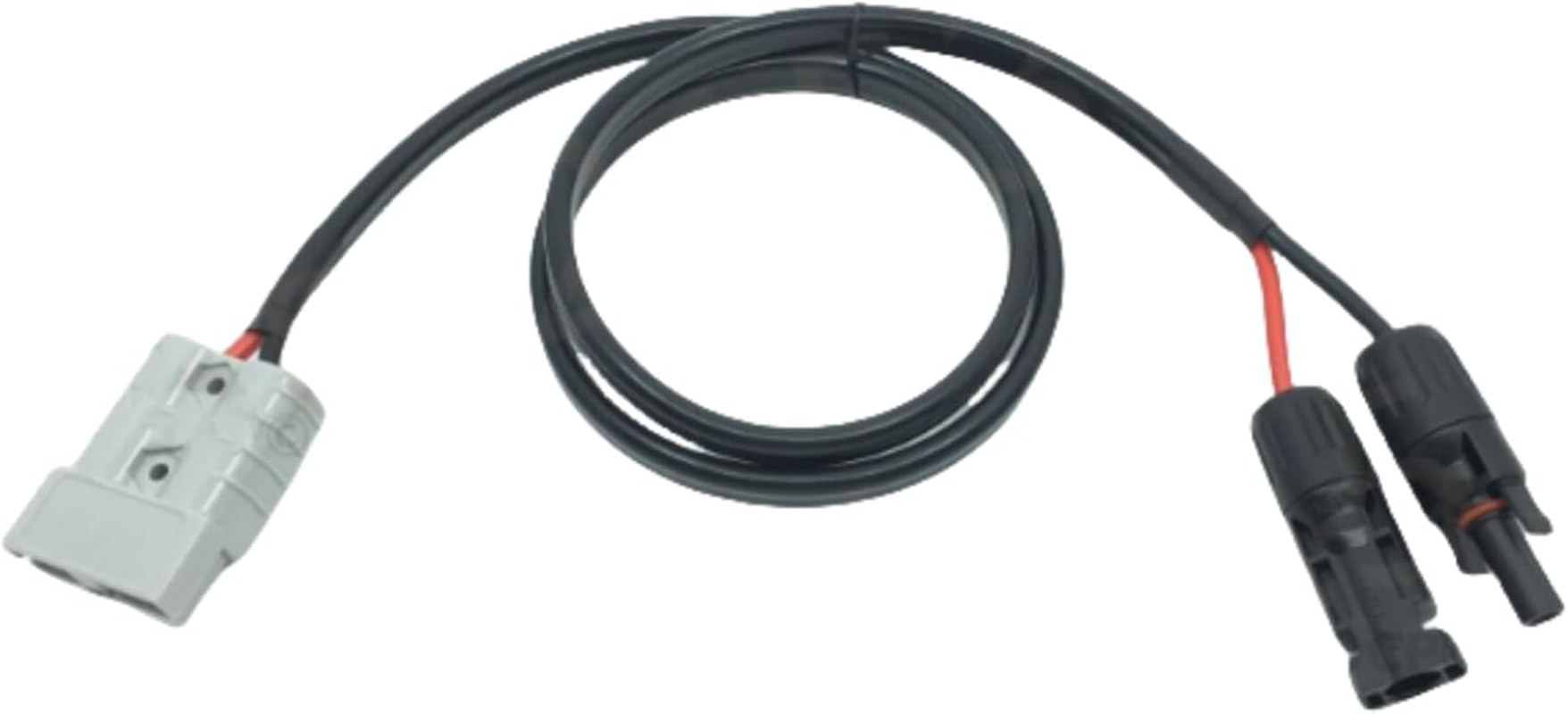 KUGONTC 50AMP Anderson Plug to Solar Panel Cable Wiring Y Adaptor Connector,12V Solar Plug Connection Adaptor 200CM image number 4