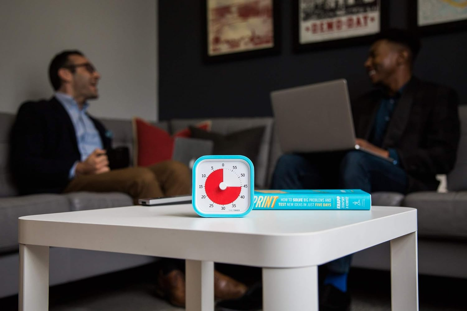 Time Timer MOD Sprint Edition &mdash; 60 Minute Visual Timer &mdash; for Kids Classroom Learning, Homeschool Tool, Teachers Desk Clock and Office Meetings (Sky Blue) image number 1