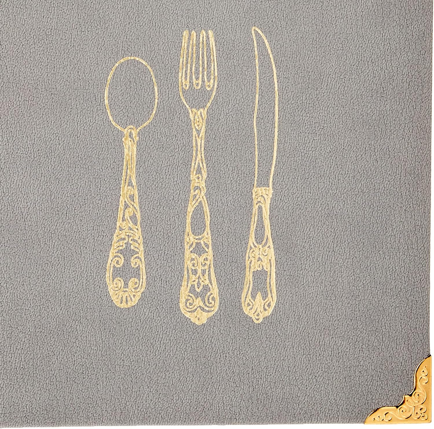 C.R. Gibson Leatherette Recipe Binder, Gray/Multicolor image number 4