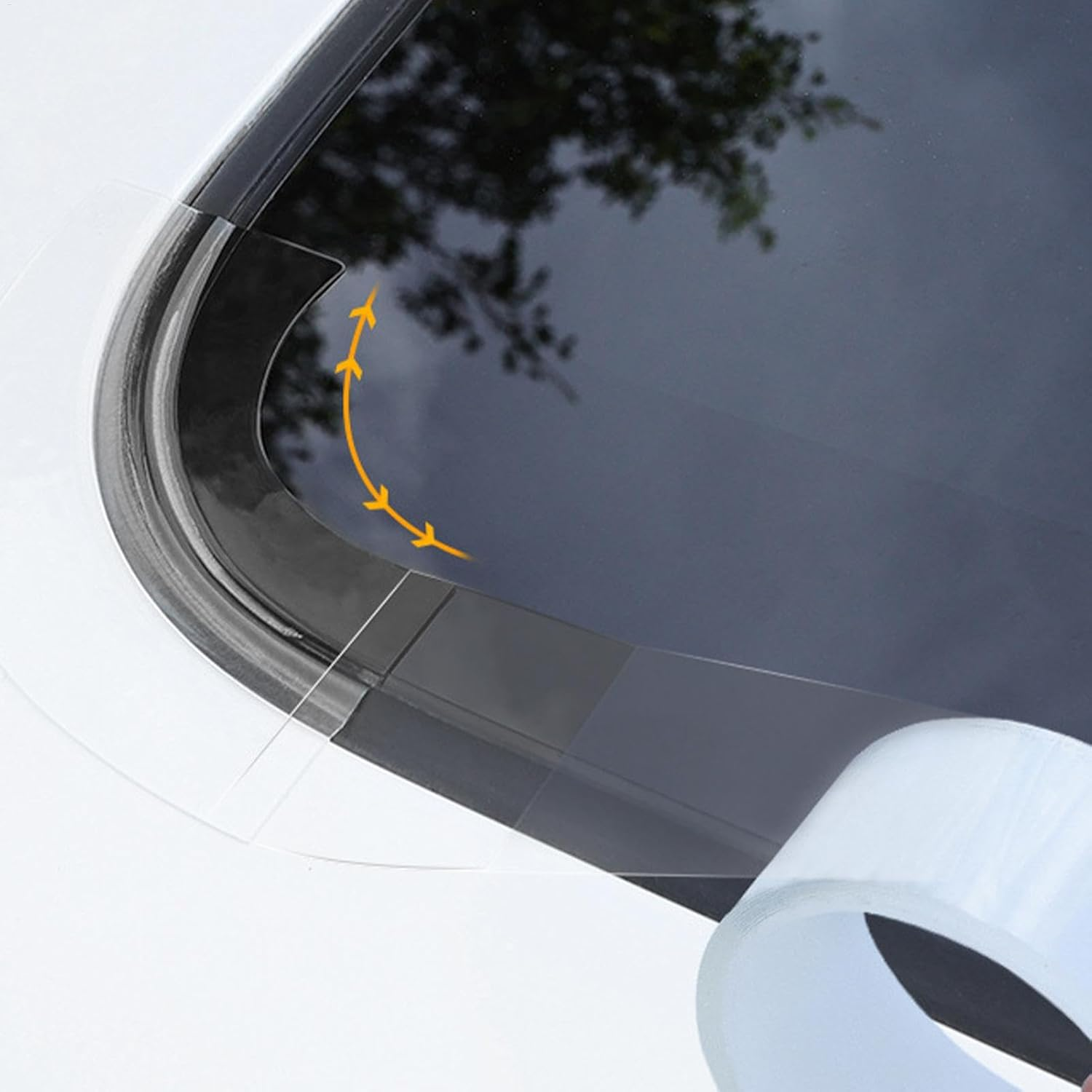 Car Sunroof Sealant, Car Windshield Seal Strip, Weather Stripping Car Window, Car Sunroof Rubber Seal, Cuttable Car Window Seal Strip - Enhances Interior Quietness and Cleanliness image number 6
