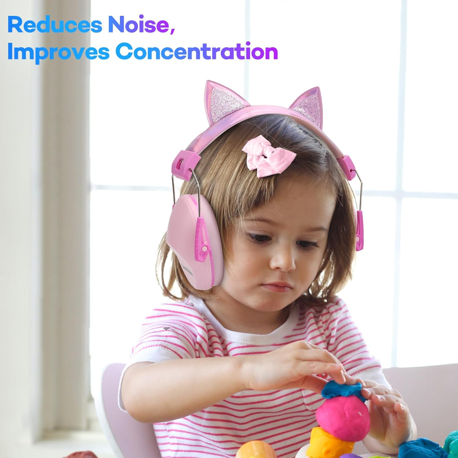 Noise Cancelling Headphones for Kids 28 Db, Noise Reduction Ear Muffs Kids Ear Protection for 3-16 Years - Pinl image number 5