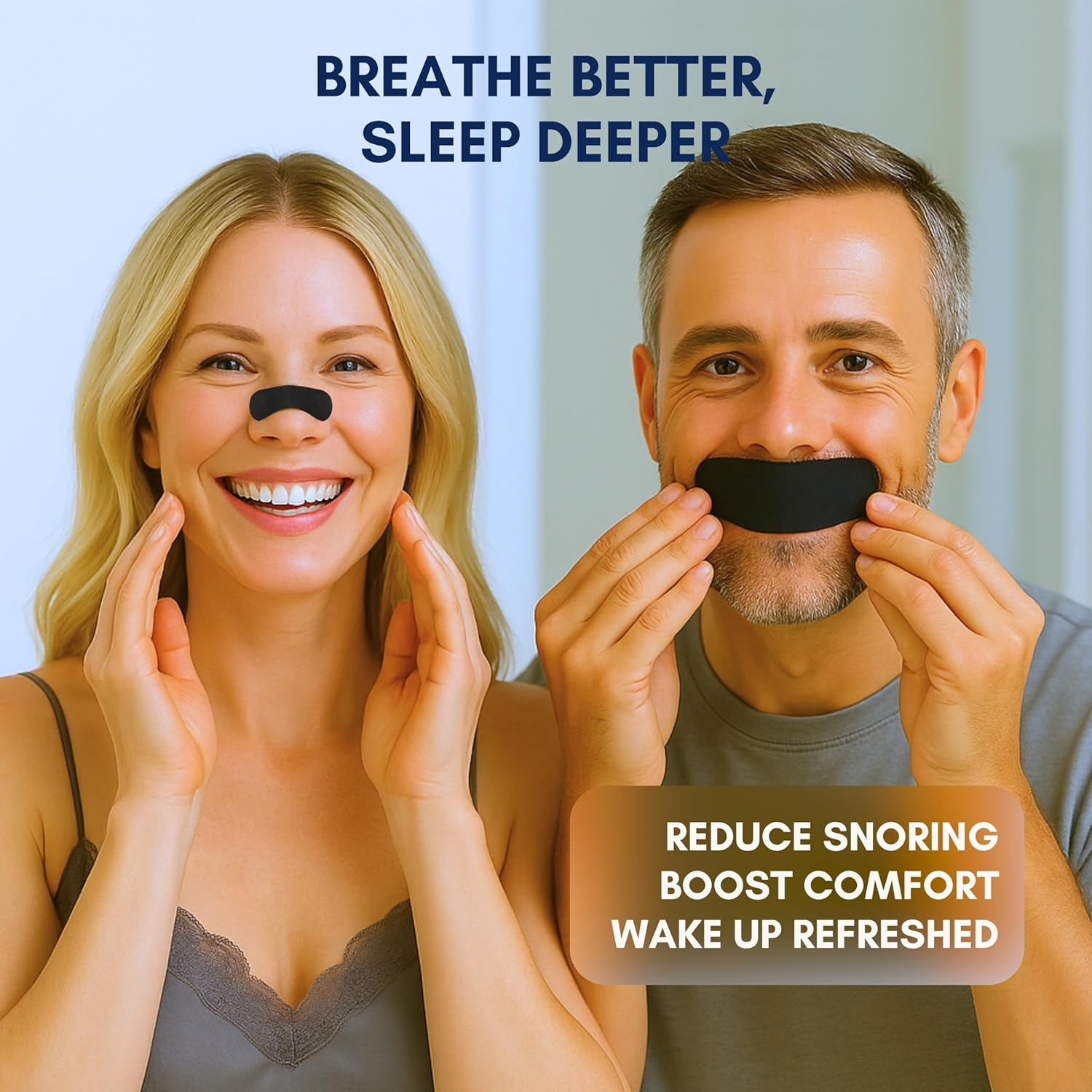 Ashton Care 30 Mouth Tapes + 30 Nasal Strips &ndash; Finally Snore Less and Sleep Better | 60 Pcs Total Sleep Aid Set to Reduce Snoring, Feel Rested and Wake Refreshed | Trusted Sleep Solution image number 3