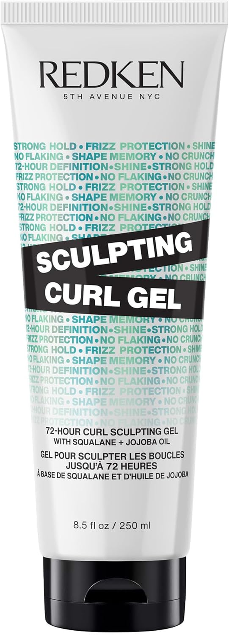 REDKEN Sculpting Curl Gel - 72-Hour Strong Hold, Crunch-Free & Flake-Free, Helps Tame Frizz