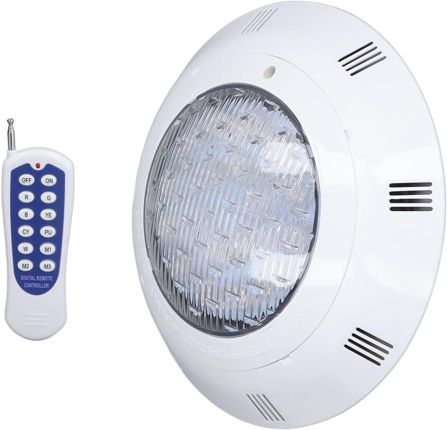 RGBW Pool Lights, 54W 18LED Swimming Pool Light, AC12V Underwater, IP68 Waterproof, Underwater Landscaping Lamp, 12 Key Remote Control for Swimming image number 4