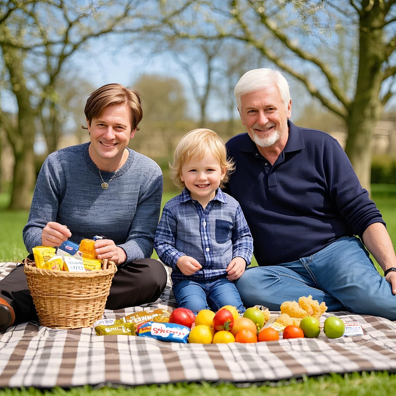 Oversized Waterproof Outdoor Picnic Blanket - Durable Oxford Fabric, Sandproof, Easy to Clean, Lightweight and Portable, Suitable for Beaches, Parks, Camping and Family Outings(200X200Cm，Coffee White) - Coffee White image number 2