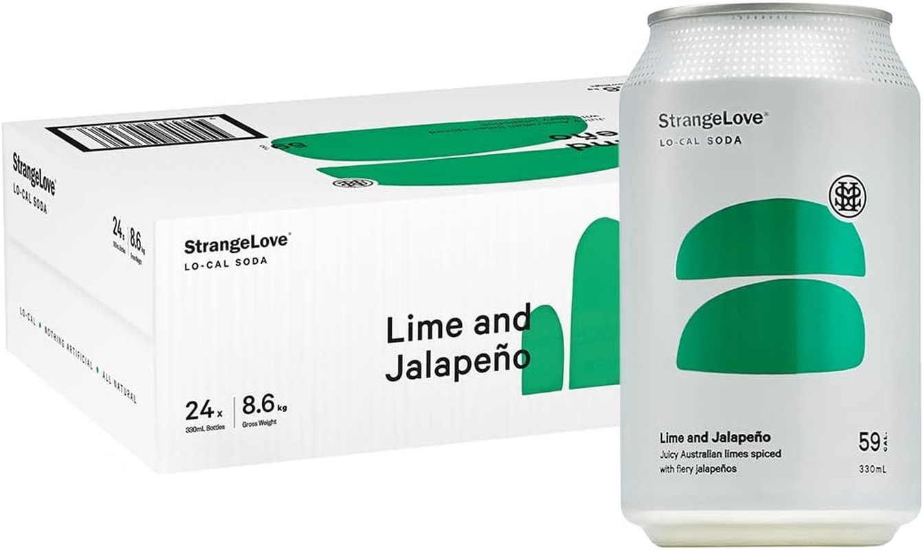 Strangelove Lime and Jalapeno Lo-Cal Soda X 24 image number 3