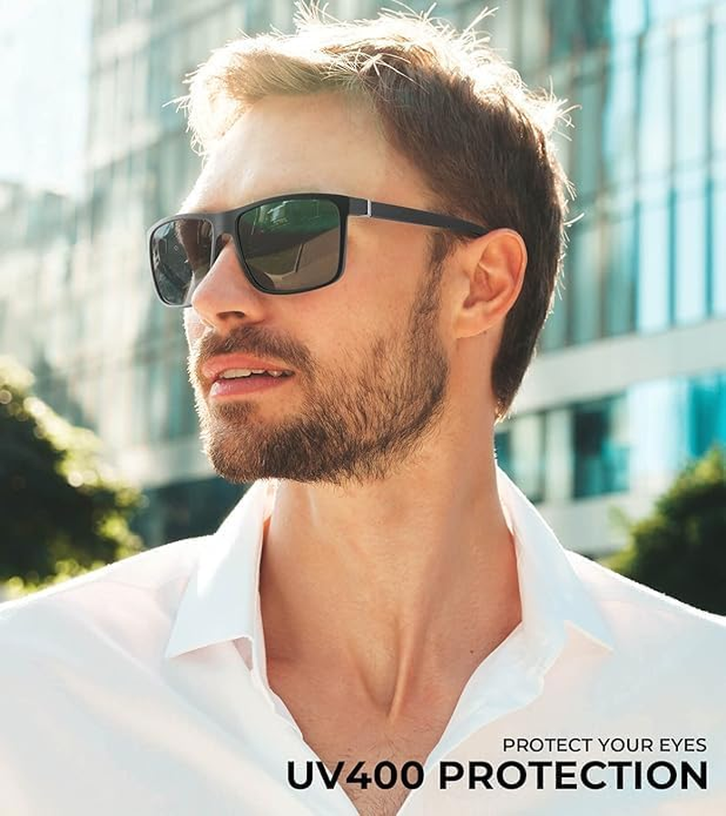 3-Pack Men'S Polarized Sunglasses UV400 Protection - Stylish, Durable, and Comfortable Shades for Driving Boating Hiking Riding image number 3