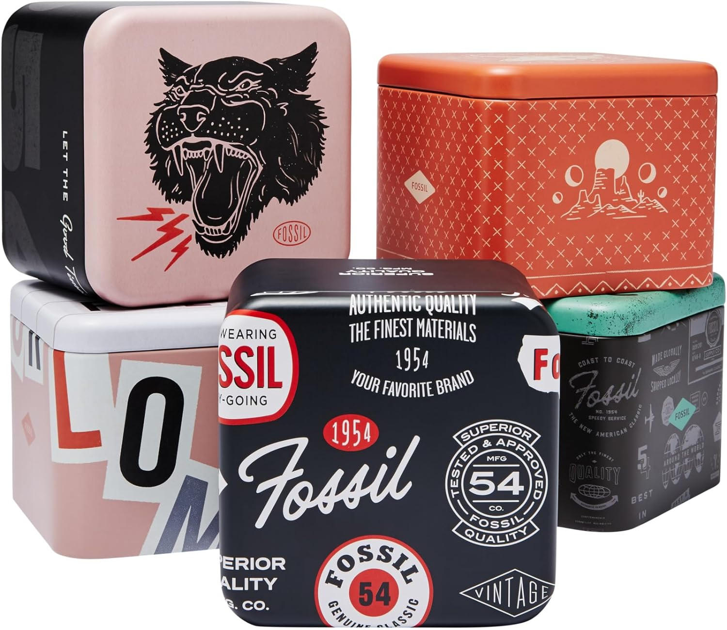 Fossil Men'S Nate Stainless Steel Analogue Watch, Black - Black image number 5