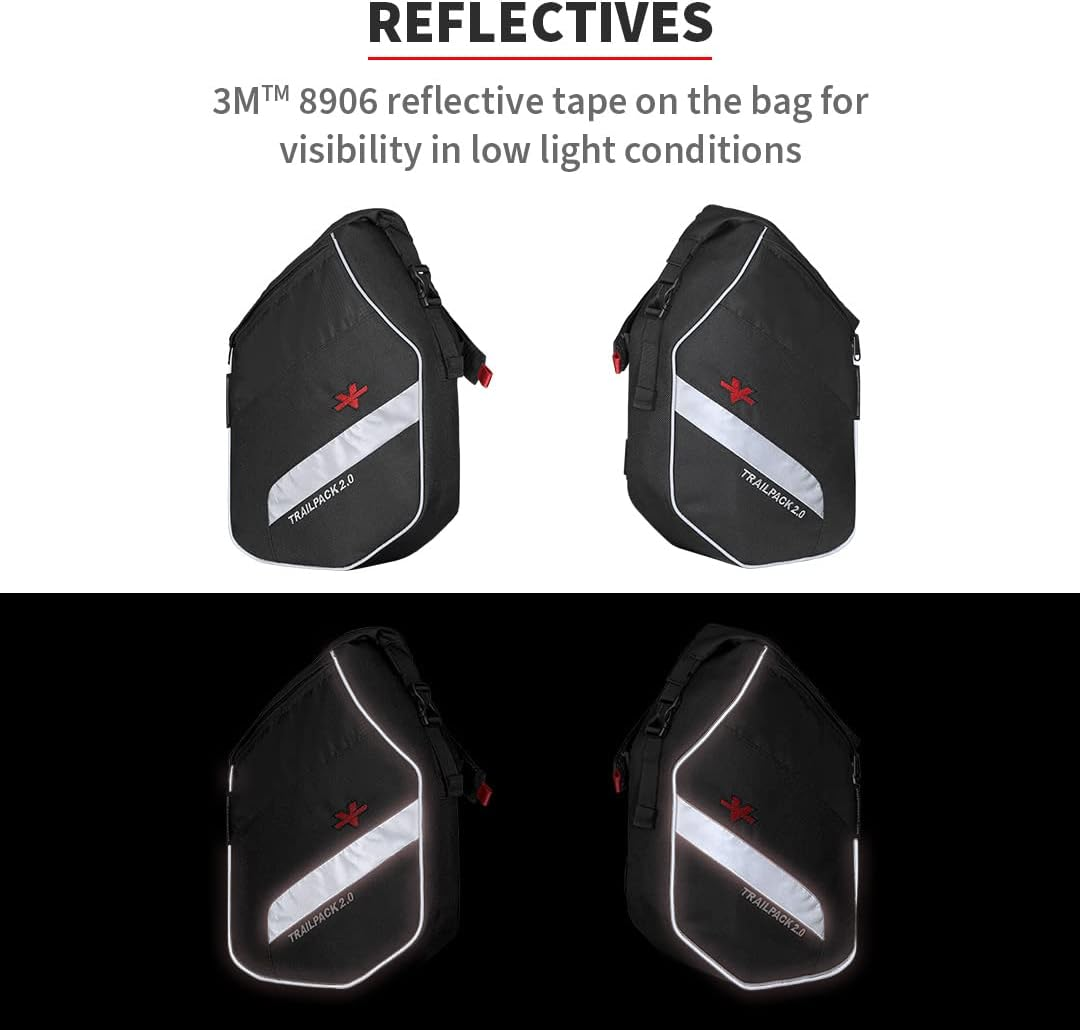 Viaterra Royal Enfield Himalayan 411 Accessories (Model 2021-) |100% Waterproof Front Frame Motorcycle Bags (Set of 2) I Suitable for Tours & Trail Rides image number 1