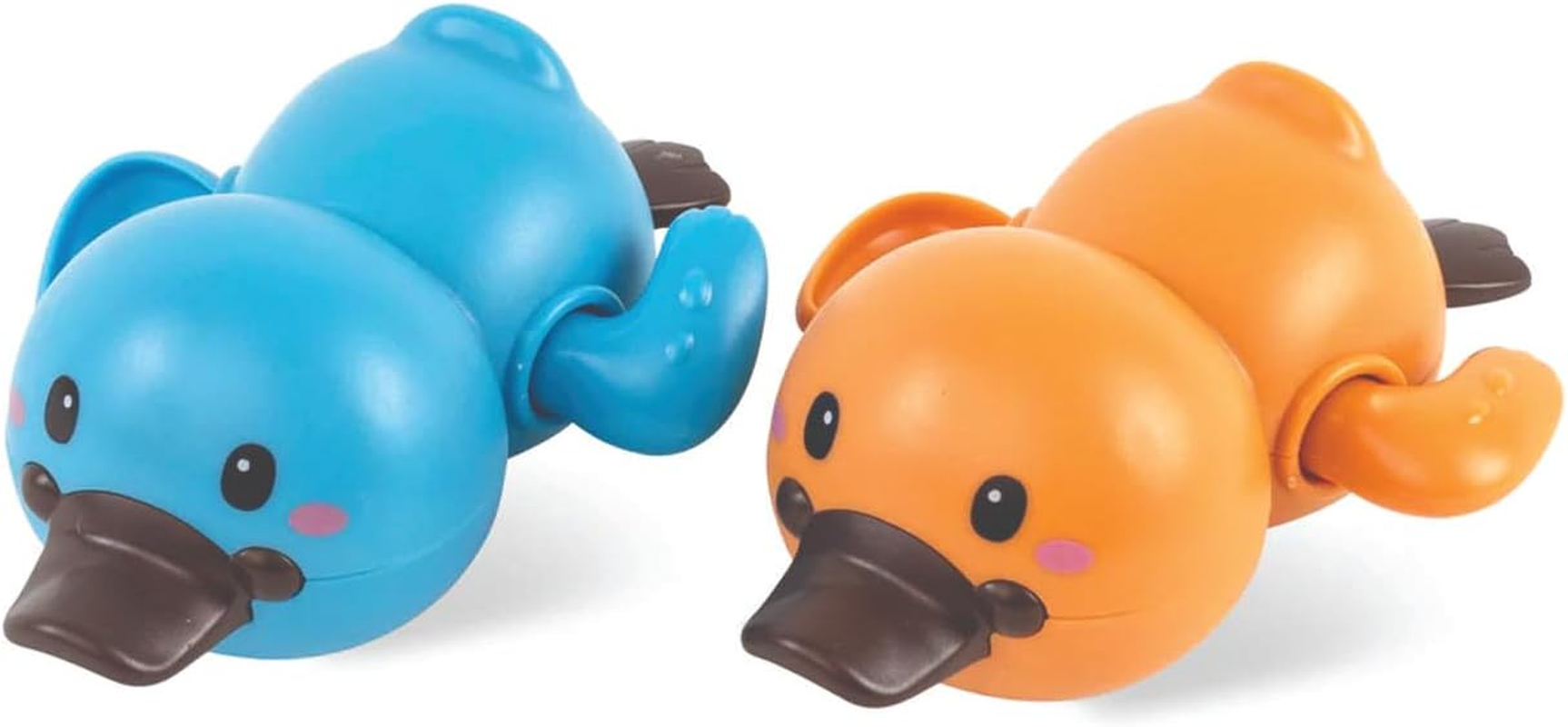 Tiger Tribe Bath Racers &ndash; Platypuses, 2-Pack Wind-Up Bath Toy Racers, Battery-Free, Fine Motor & Cause-Effect Fun for Toddlers, Ages 18 M+ image number 3