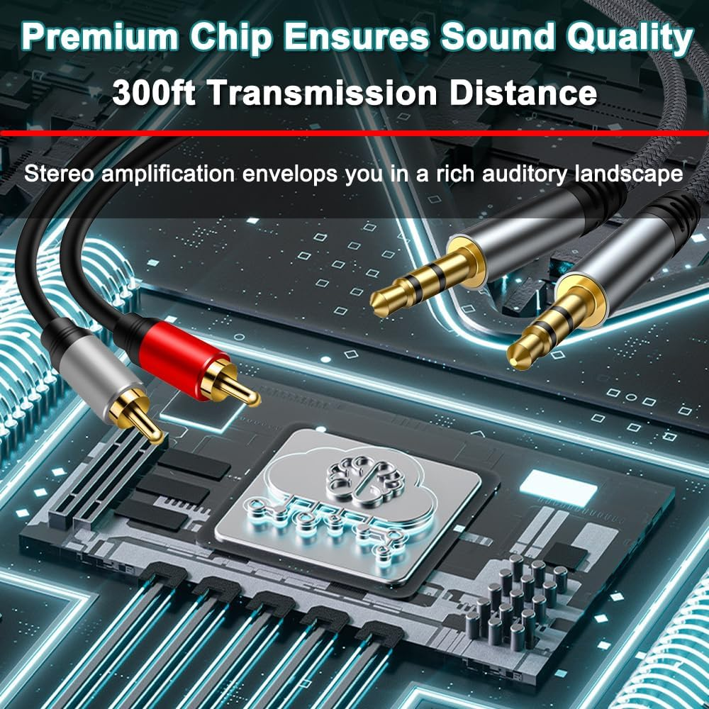 Flyroadup 3.5Mm Aux + RCA L/R Audio Switch 4 in 1 Out Stereo Audio Switcher Box image number 5