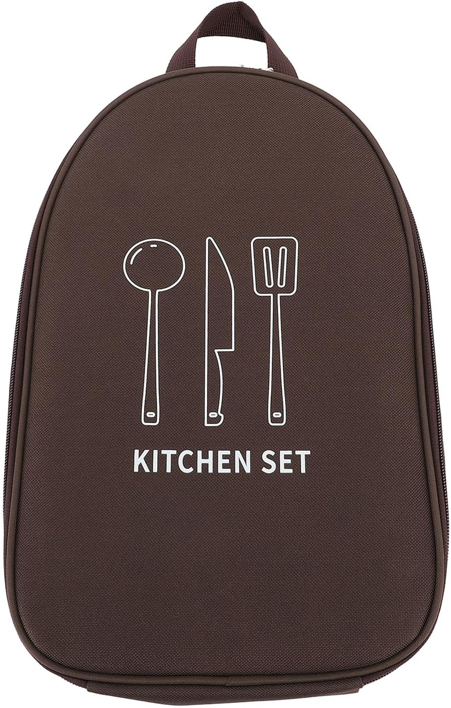 Camping Cooking Utensils Bag, Waterproof Oxford Travel Organizer Grill Accessories Bag, Compact Portable Storage Pouch for BBQ Camp Cookware Kitchen Accessories image number 1