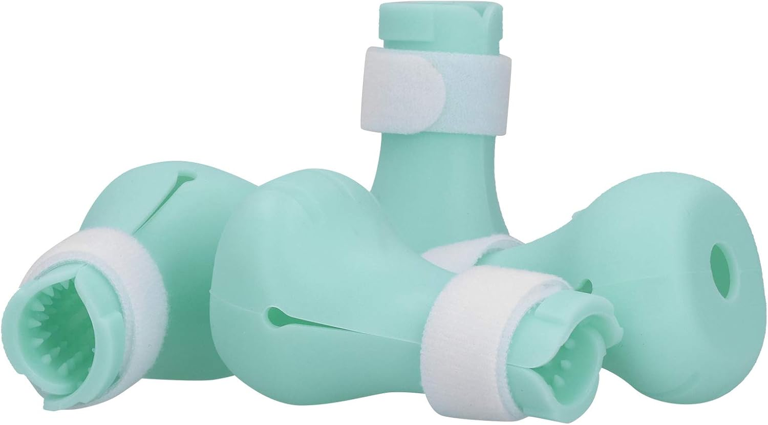 Silicone Cat Shoes, Silicone Cat Shoes, 7 X 4 Cm, Tightly Adjustable, Pack of 4 Cat Scratch-Resistant Boots, Cat Shoes Boots, Anti-Scratch Boots, for Cat Bathing, Hair Cutting (Green) image number 6