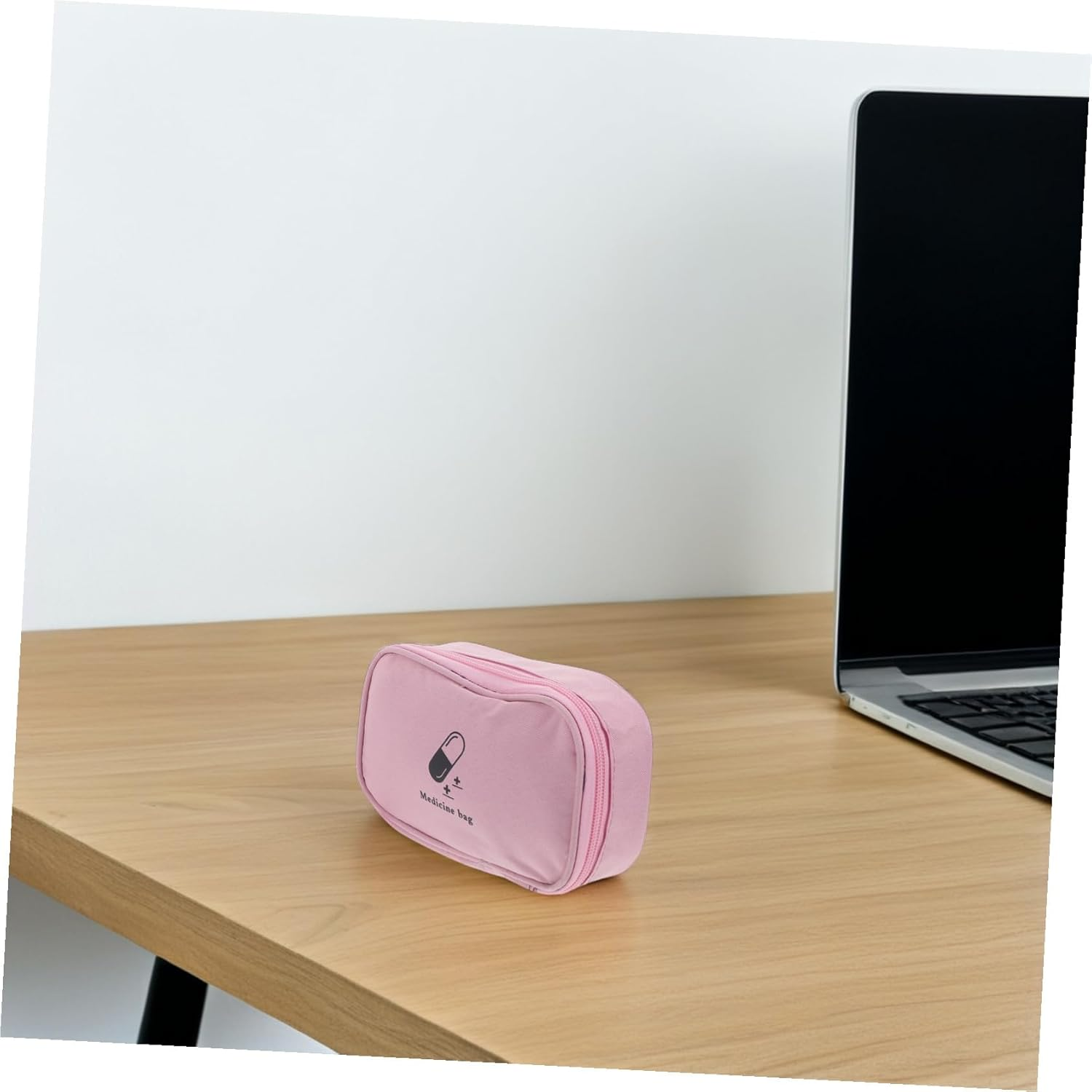 SOPOTUTU Small Portable Travel Medicine Bag, Pills Storage Organizer with Zipper, Compact Medical Storage Pocket for Camping, Hiking, and Emergency Use