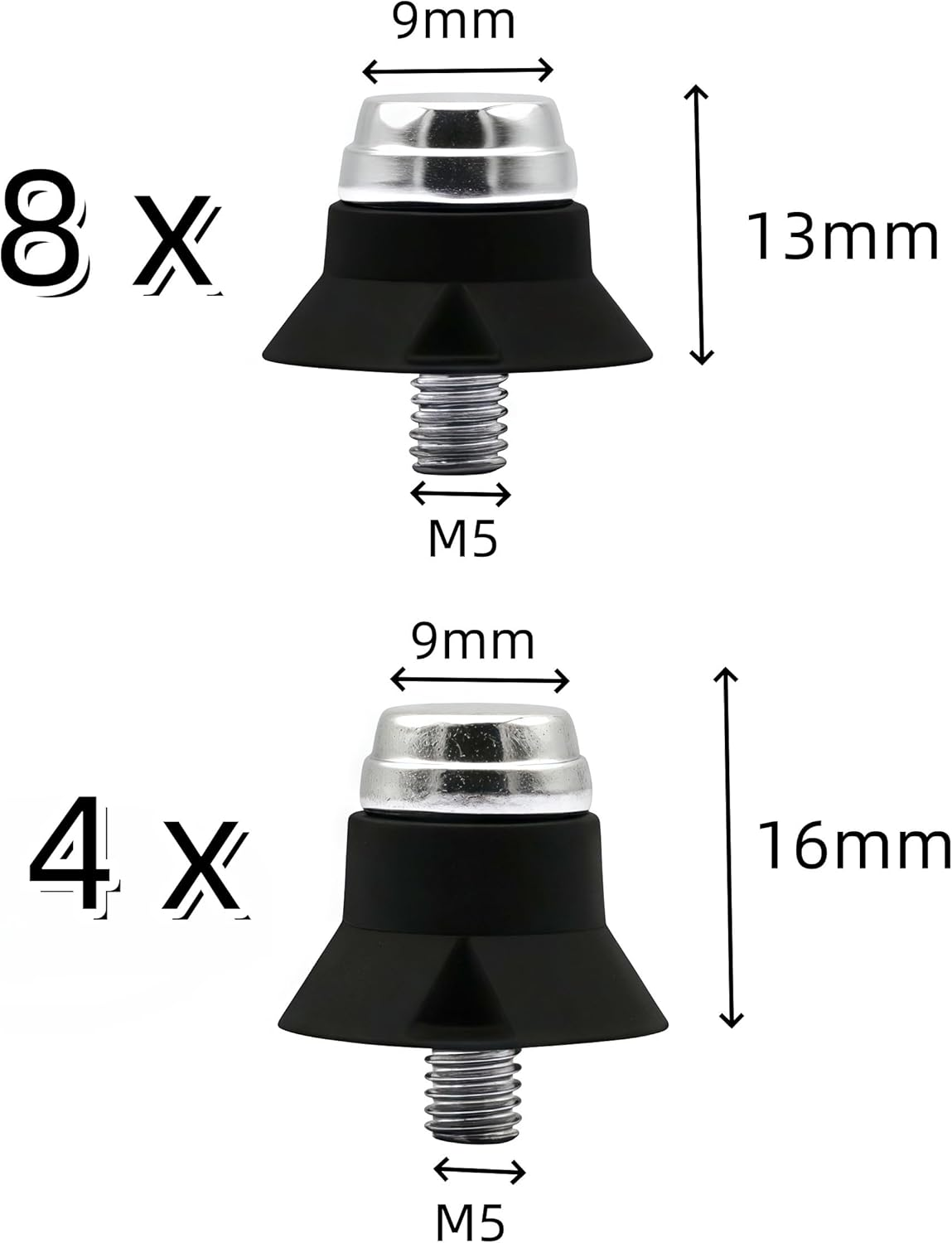 Football Shoe Replacement Parts,Wizefolk 12 Pcs Rugby Boot Metal-Tipped Studs,Cleats for Training,Running Gripper Spikes Nylon 13 Mm 16 Mm image number 1