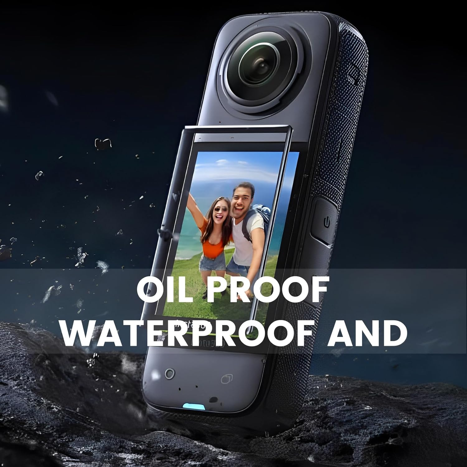 VJUYSW 2 Pack Insta 36O X4 Screen Protector Tempered Insta36O X4 Screen Protector Camera Accessories Anti-Scratch Anti-Fingerprint Bubble Free image number 2