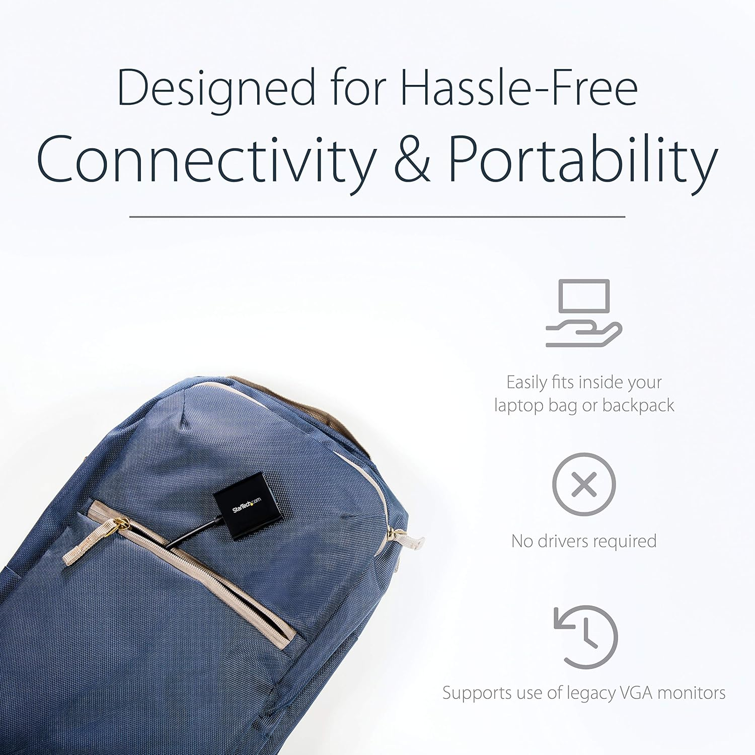 Startech.Com 1080P 60Hz HDMI to VGA High Speed Display Adapter, Active HDMI to VGA (M/F) Video Converter for Laptop/Desktop image number 3