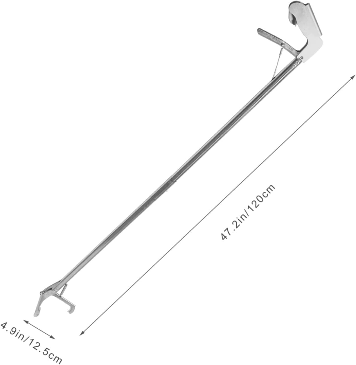 COSMEVIVI Durable Stainless Steel Snake Catcher Tongs Foldable Snake Grabber Tool with Lock for Garden and Zoo Use Non Slip Grip Snake Sticks