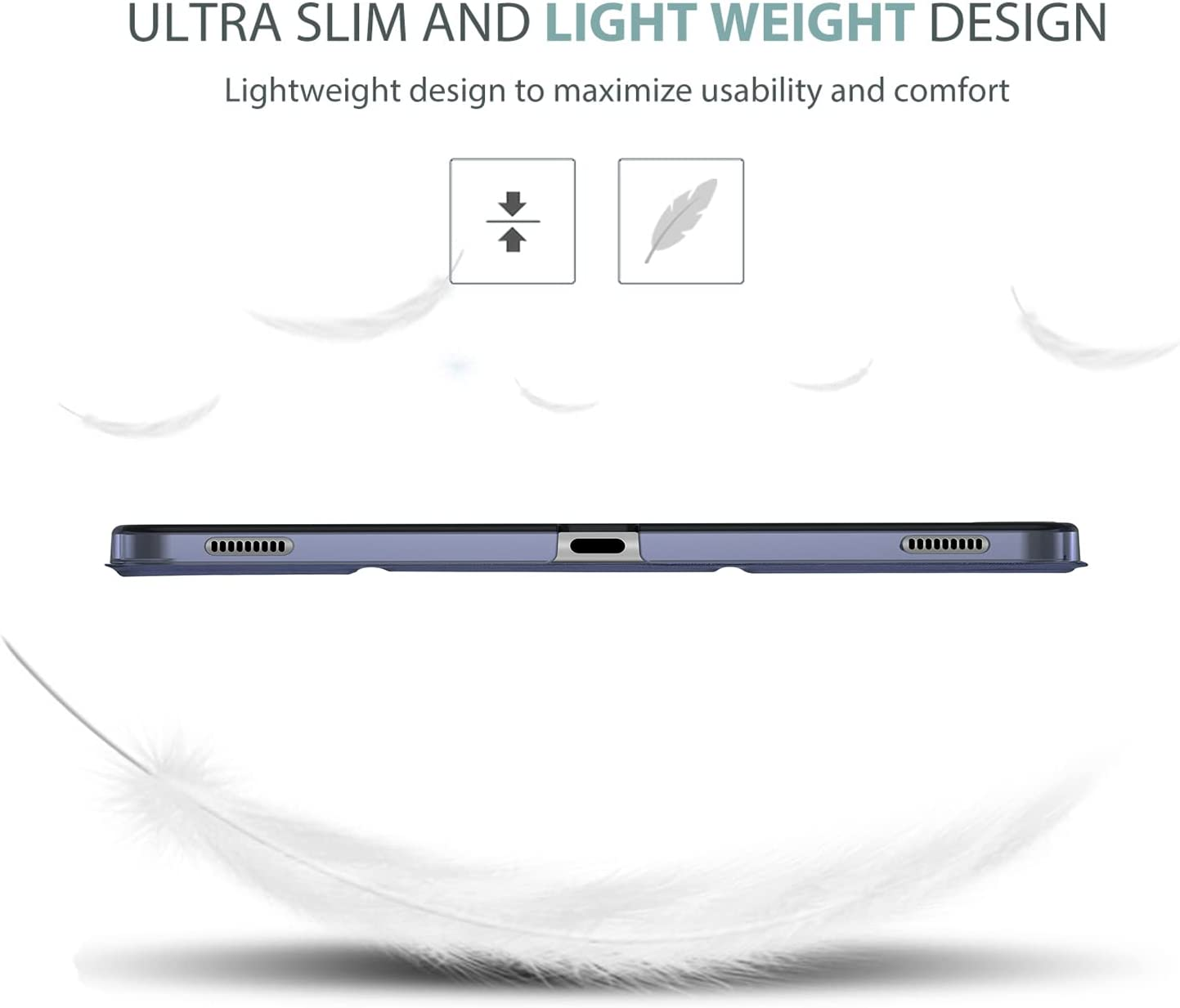 Procase Galaxy Tab S8 / Tab S7 11 Inch Case, Protective Slim Case Folio Hard Back Stand Smart Cover for 11" Galaxy Tab S8 2022 / Galaxy Tab S7 2020 SM-X700 X706 T870 T875 T878 &ndash;Navy image number 4