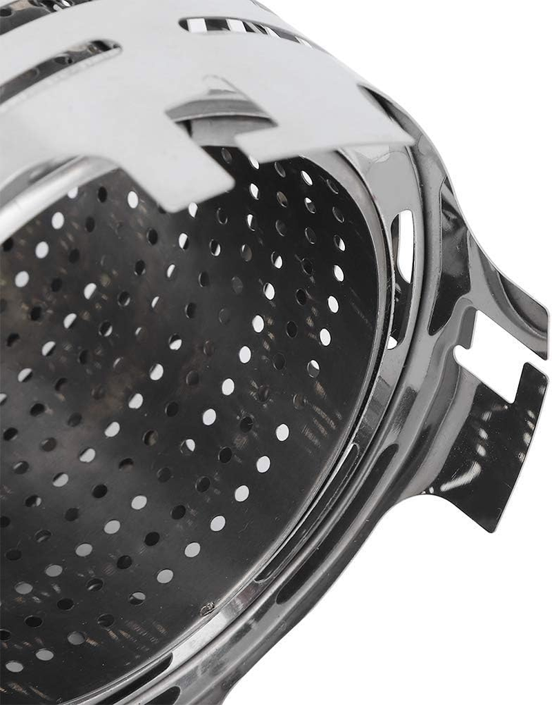 Yosoo Mini Stainless Steel Portable Wood Burning Outdoor Heater Folding Warming Stove Cover for Camping image number 4