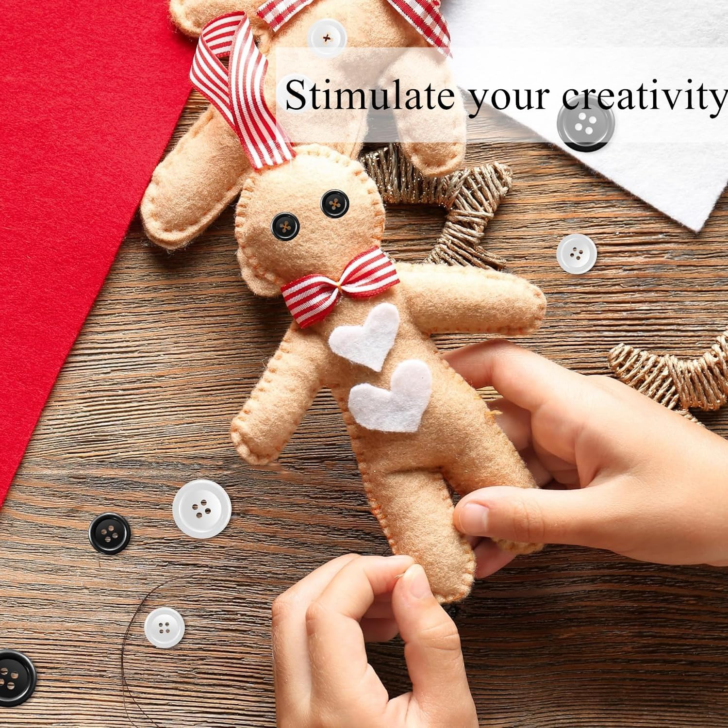 Kastetards 160 Pcs round Sewing Buttons,Black and White Round-Sewn Buttons, Five Sizes,1 Independent Compartment Storage Box, DIY Craft, Suitable for Shirts, Overcoats, Trousers, Clothing Craft image number 5