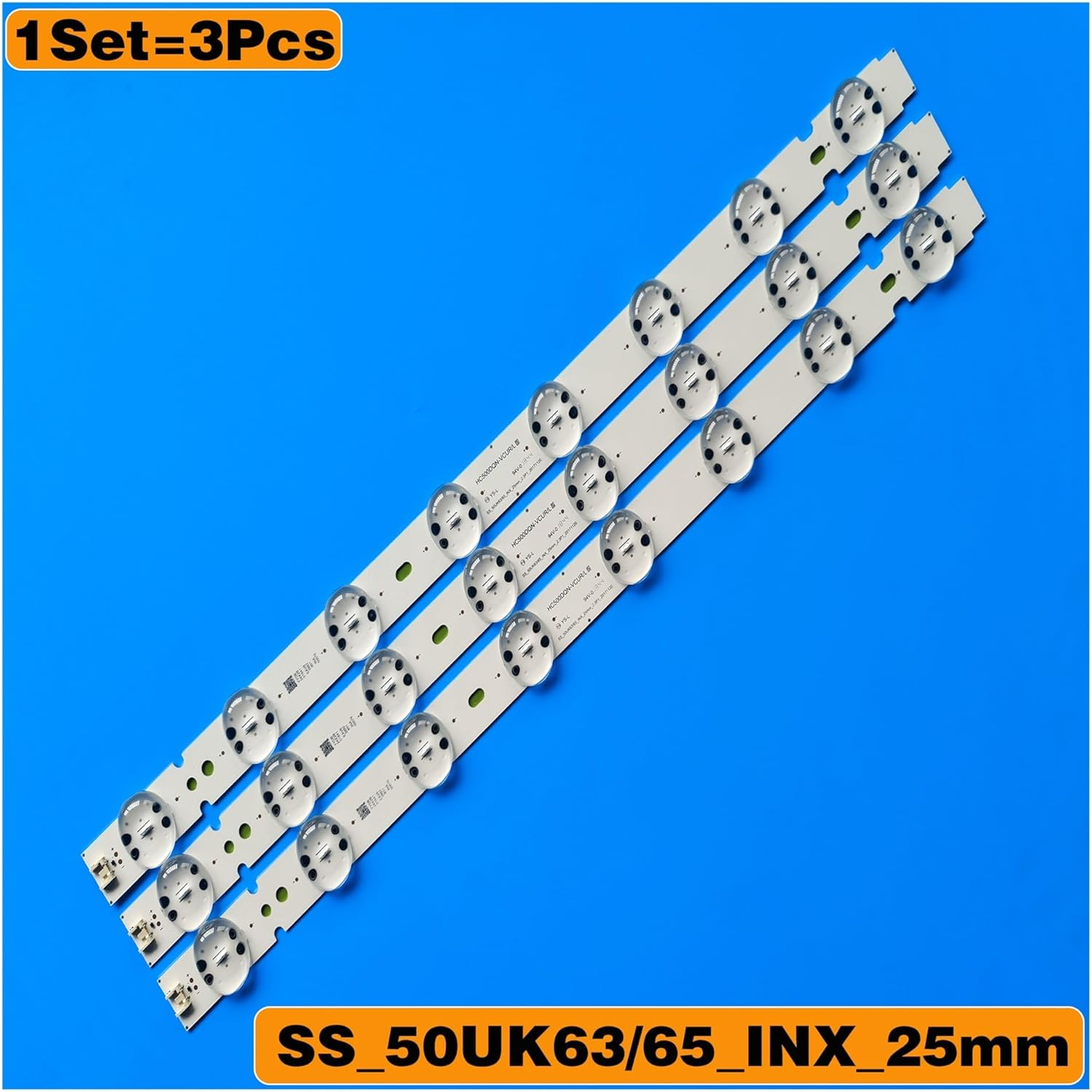 3Pcs LED Backlight 8Leds Fit for LG 50UK6520PSA 50UK6520 50UK6510PSF 50UK6510 50UK6500 50UK6470PLC HC500DQN-VCUR/L 50UK63/65_INX image number 3
