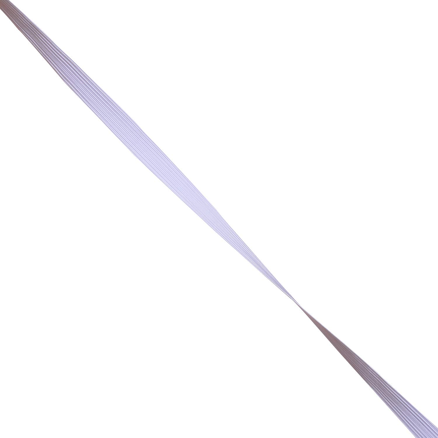 50 Yards Length 1/2" Width Flat Elastic Band for Sewing Stretch Elastic Cord for DIY Projects, Arts & Crafts (White) image number 1