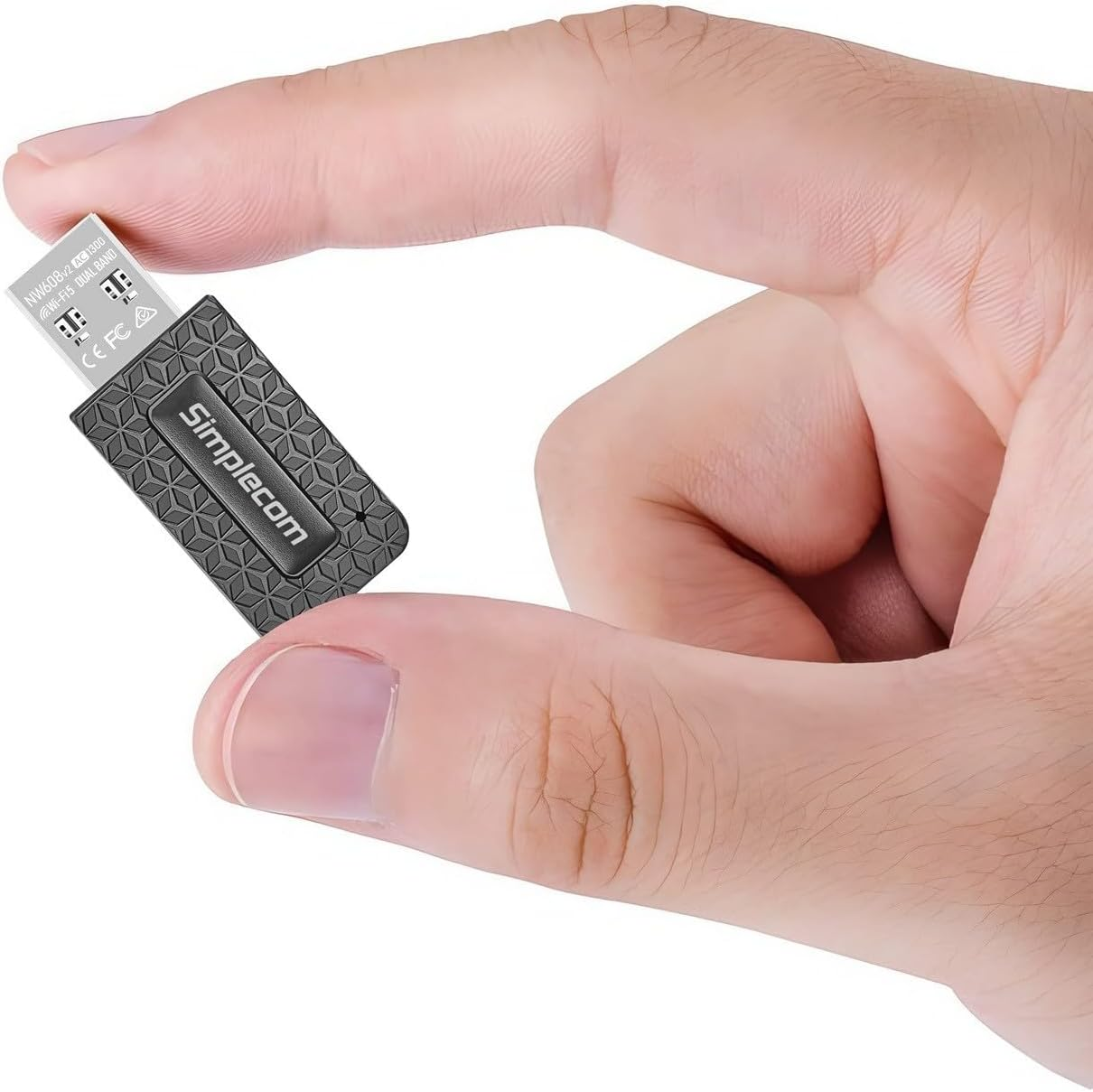 Simplecom Nw608V2 Wifi 5 AC1300 Dual-Band USB 3.0 Wireless Adapter image number 1