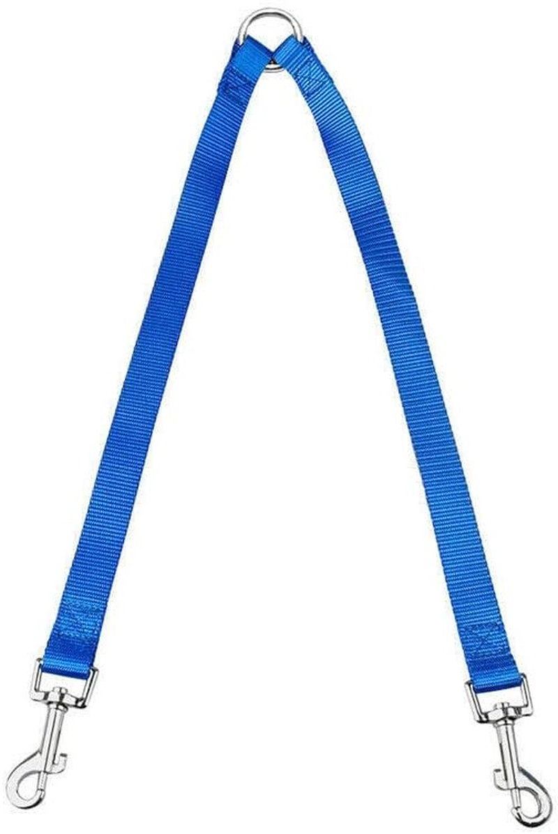 2 Way Double Dual Dog Leash Lead Walk 2 Dogs with One Lead Coupler Nylon Harness