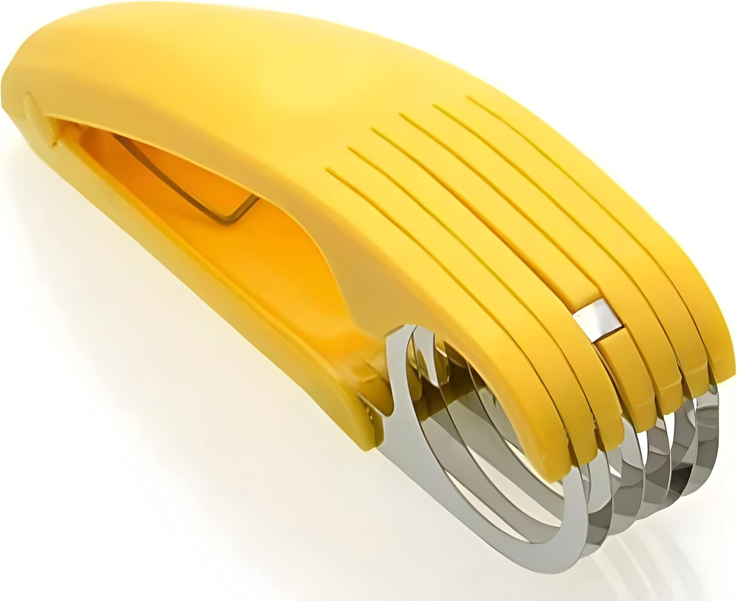 Guyuyii Banana Slicer Tool for Kids | Safer than Knife ABS Plastic + Stainless Steel Cutter for Cereal, Oatmeal & Dehydrator Chips | Uniform Slices for Healthy Snacks | Dishwasher Safe Kitchen Gadget image number 3