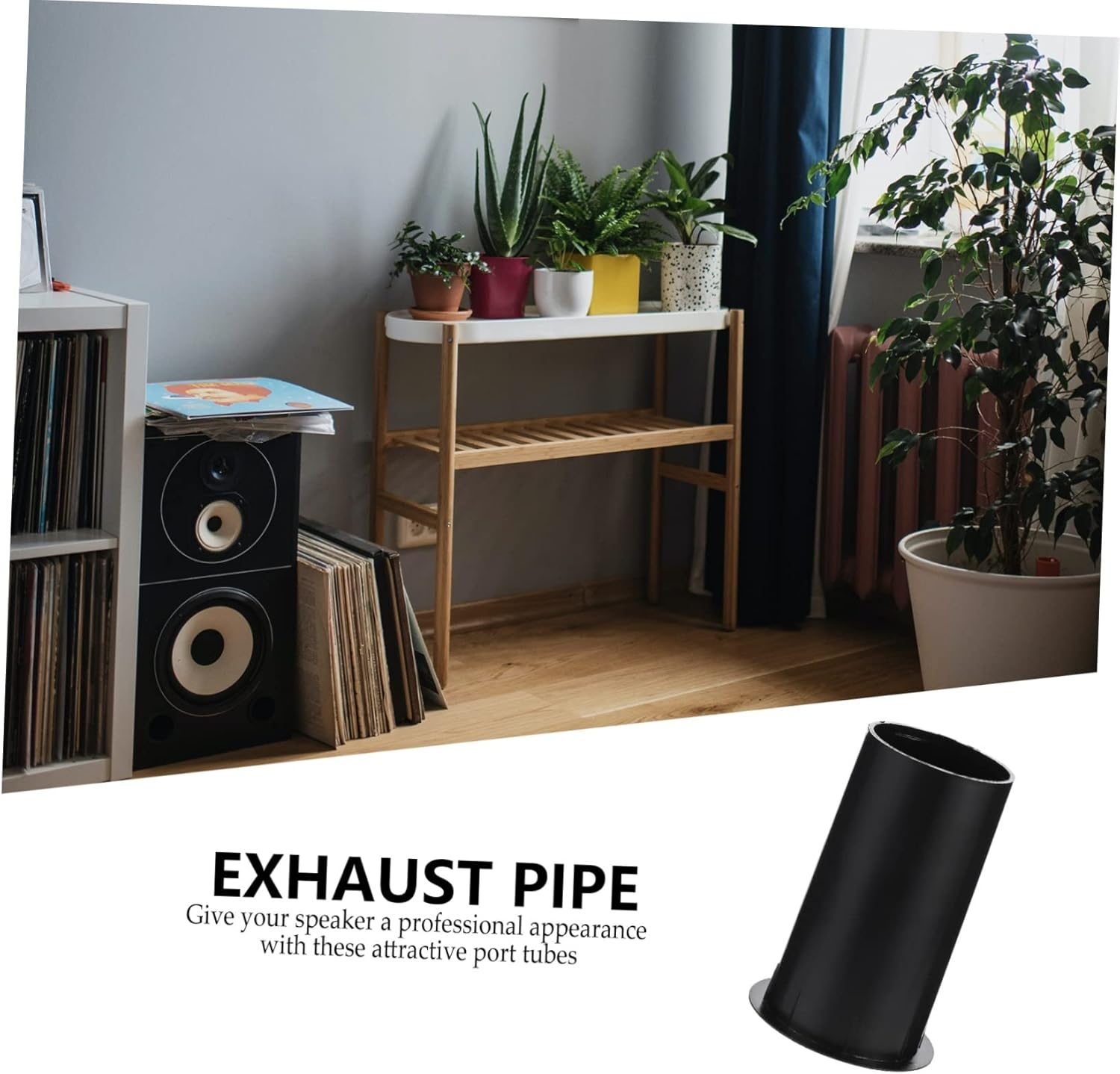 Homoyoyo 5Pcs Plastic Subwoofer Port Tube Replacement for Woofer Box Speaker Accessory, 60X110Mm, Bass Reflex Tube for Home Audio Speaker Systems image number 6