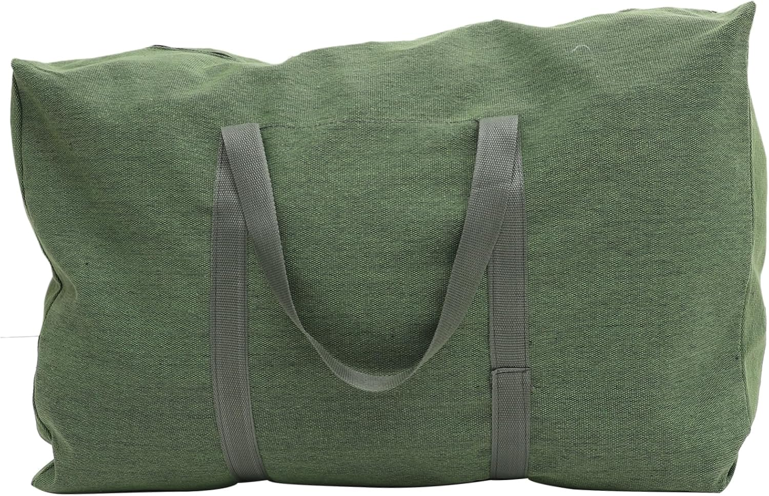 Outanaya Large Capacity Travel Duffle Bag Canvas Luggage Olive Green Military-Style Heavy Duty Carry Handle Weekender Bag for Moving Storage and Travel Random Color image number 5