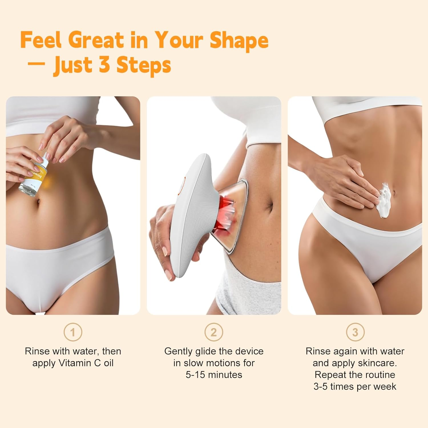 Cotsoco 3-In-1 Body Sculpting Machine - Cellulite Remover Massager for Stomach, Arms, Legs, Lymph Drainage Massage & Skin Firm Tool at Home for Women image number 2