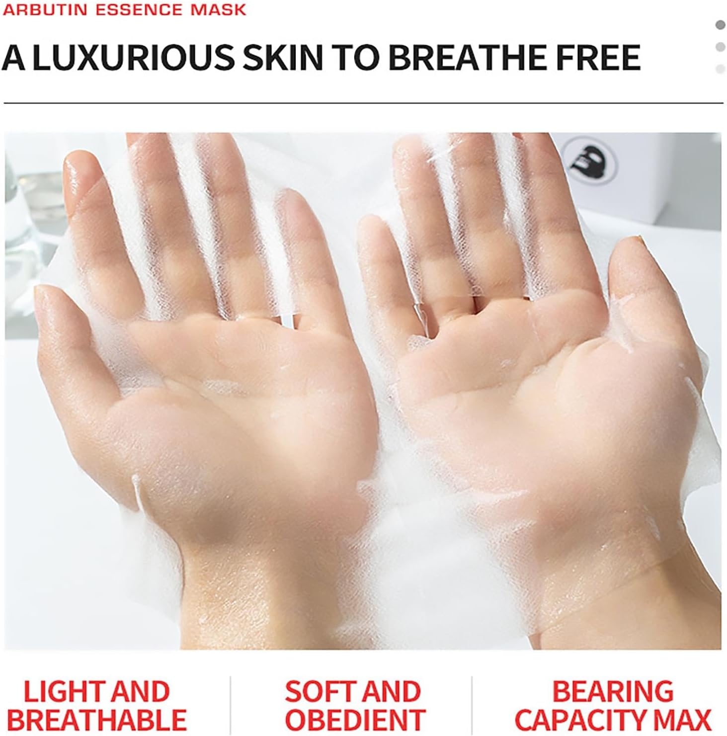 Deleventh Korean Brand &Alpha;-Arbutin Essence Facial Mask 30Ml &times; 5Pcs / Brightens, Hydrates, and Firms Skin, Balances Skin Moisture and Oil, Reduces Dark Spots and Fine Lines image number 6