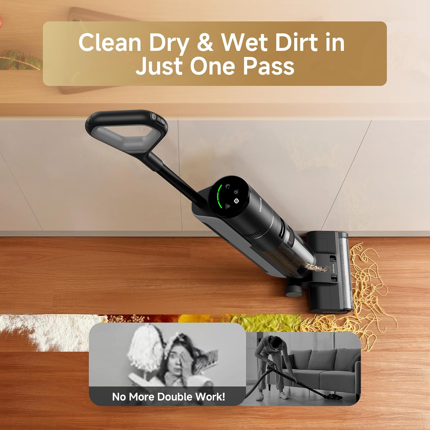 Dreame G10 Wet Dry Vacuum Cleaner, Cordless Vacuum Mop All in One with Auto Self-Cleaning, up to 30 Mins Runtime, Cordless Floor Cleaner Machine for Hard Floors, Edge Cleaning Wet Dry Vacuum image number 6