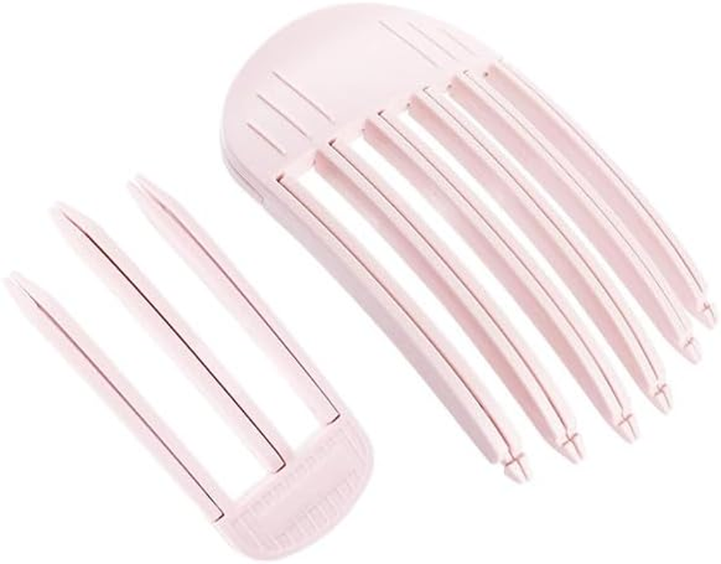 2Pcs Wind Shaping Styling Comb, Instant Hair Root Lifting Clips,Volumizing Hair Root Lifting Combs Set,Wind Shaping Styling Comb for Fluffy Bangs,High Skull Artifact No Trace Hair Clip (Rose Red)