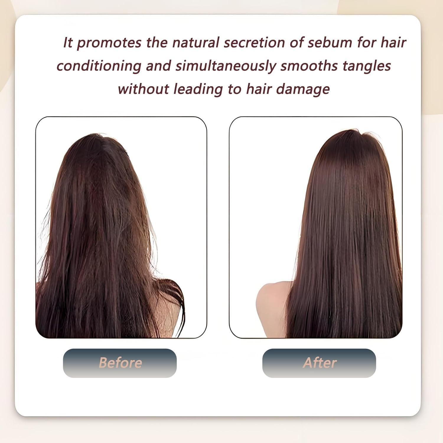 100% Natural Bristle Hair Brush | Eco-Friendly Brush Hair for Women, Men & Kids | Massaging, Detangling Hair Brush for All Hair Types | Enhances Shine,Slick Back Burshes,Bamboo Hair Brush image number 3