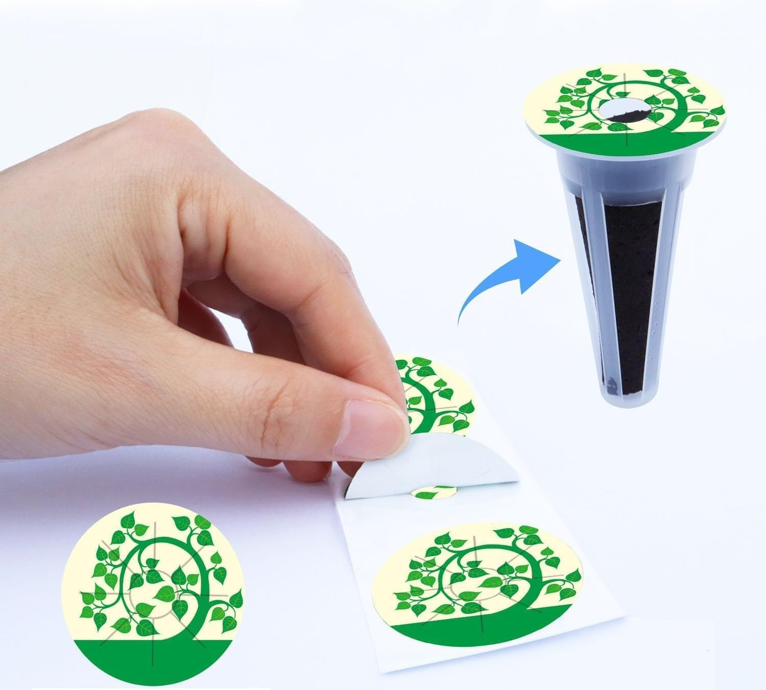 161Pcs Hydroponic Seed Pods Kit - Reusable Plant Grow Sponges for Seed Starter, Root Growth | Compatible with Hydroponic Growing Systems | Garden Accessories & Replacement Sponges (Multicolor)