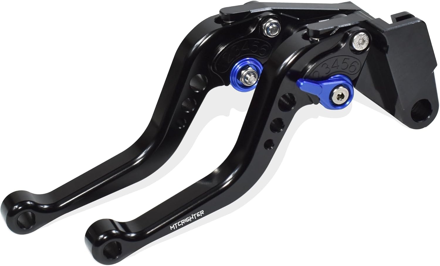 MTCRIGHTER Short Brake Lever Clutch Lever Compatible with Honda Scrambler SCL500 CL250 CL300 CL500 CL Street 2023-2024, CNC Aluminum Alloy Made (Black)