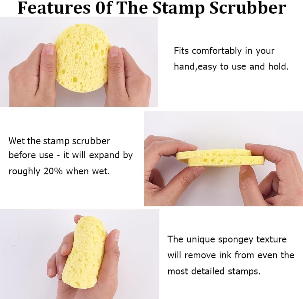 GORGECRAFT 12Pcs Reusable Make-Up Remover Sponges Facial Cleansing Sponge Makeup Sponges Flat round Face Washing Sponges Yellow Make up Sponges for Daily Cleansing Gentle Exfoliating Makeup Removal image number 5