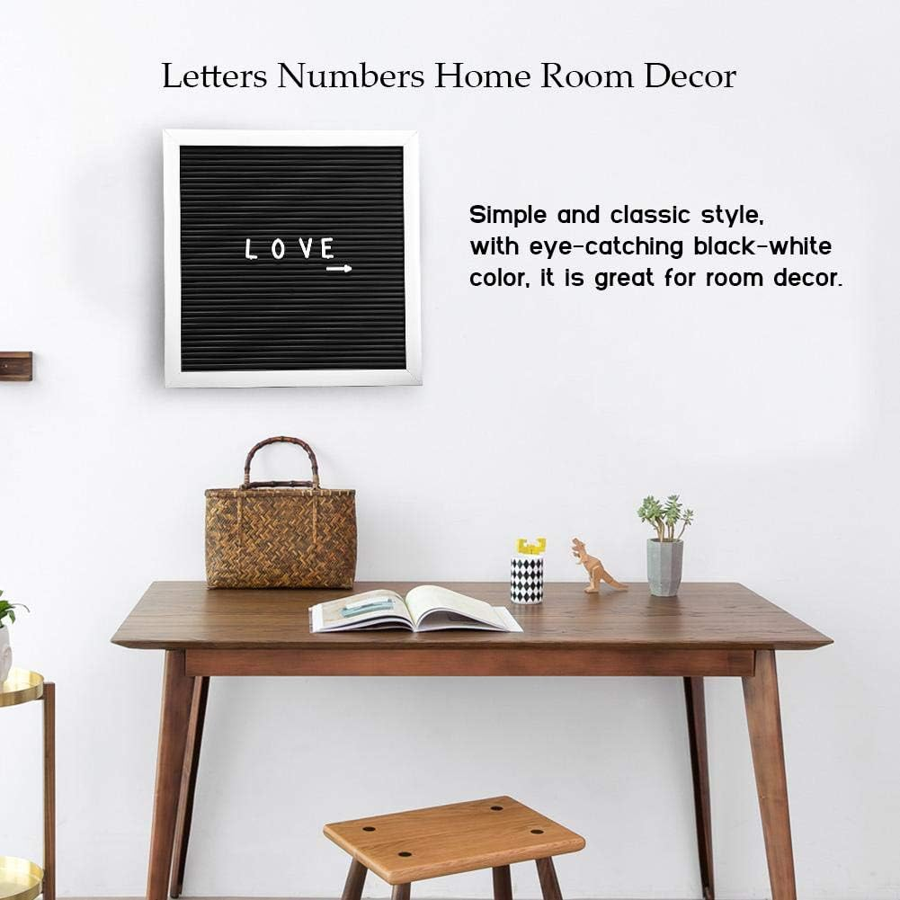 Message Felt Letter Board Wall Mounted 25Cm*25Cm Felt Board, DIY Letters Board, DIY Decorative Board for Bedroom/Living Room/Porch Home Home Room Decor(White Frame) image number 6