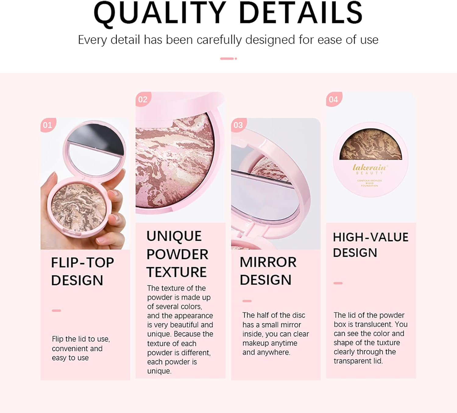 Foundation Fixing & Contouring, Available in 4 Shades, Semi-Matte Setting Powder with Soft-Focus Effect (#2 Medium, 11G) - 1 Fair image number 7