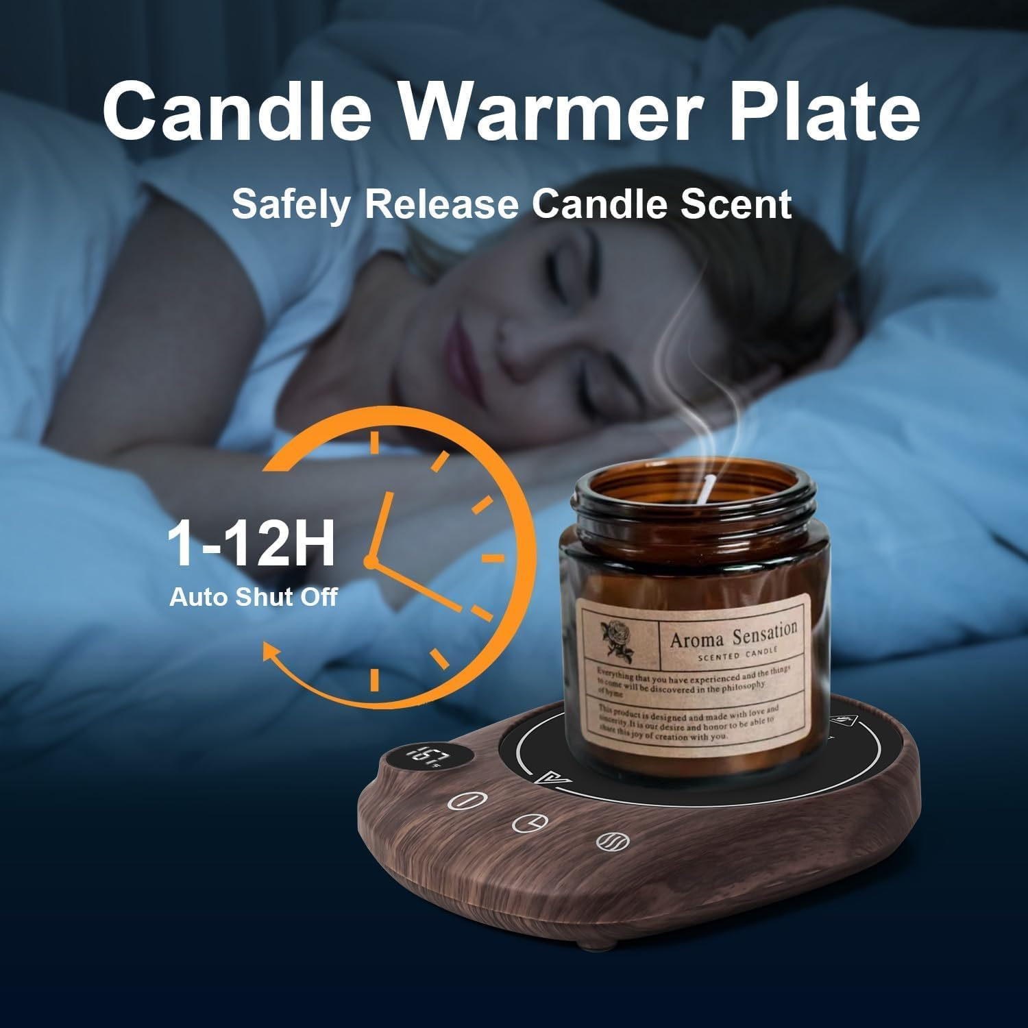 Coffee Warmer Black Coffee Mug Warmer & Cup Warmer for Office Desk Use, Electric Beverage Warmer with Three Temperature Settings, Coffee Warmer for Cocoa Tea Water Milk with Auto Shut off (NO Cup) image number 1