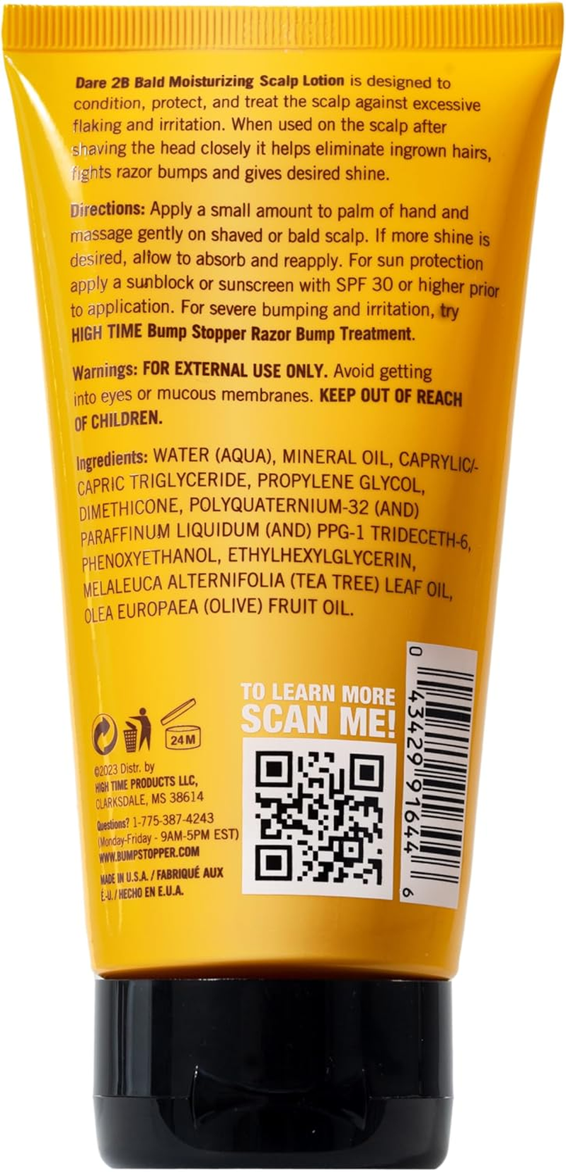 Dare 2B Bald Moisturizing Scalp Lotion | Bald Head Care Regime | Condition, Protect, and Treat the Scalp against Flaking | Bald Head Moisturizer for Men- 4.75 OZ