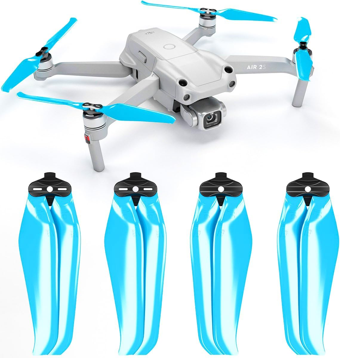 Master Airscrew Stealth Propellers for DJI Air 2S and Mavic Air 2 - Orange, 4 Pcs