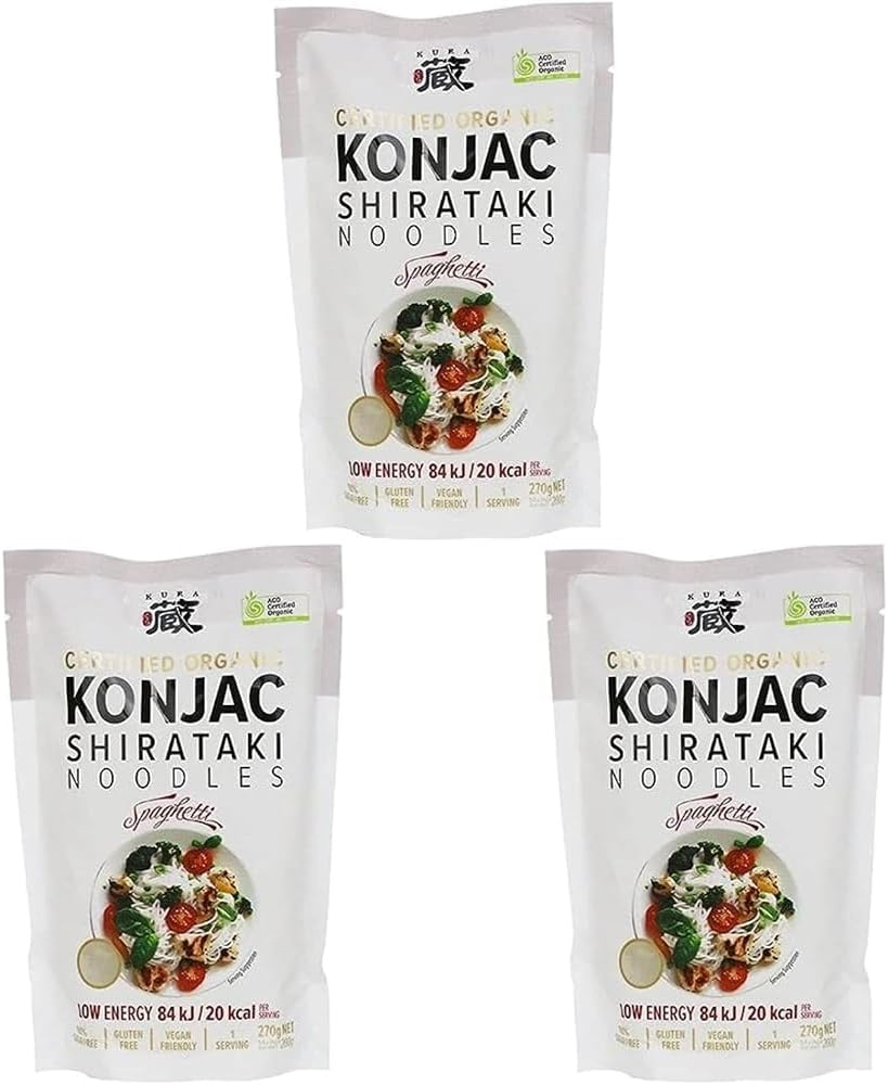 Kura Organic Konjac Shirataki Noodles Spaghetti, 270 G