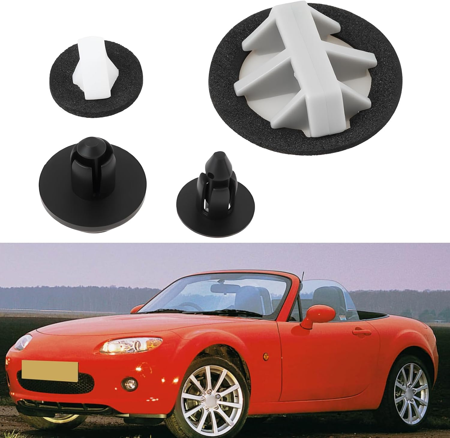 1Set Side Skirt Clip Set Compatible with Mazda MX5 NC Mk3,3.5, 3.75 image number 4