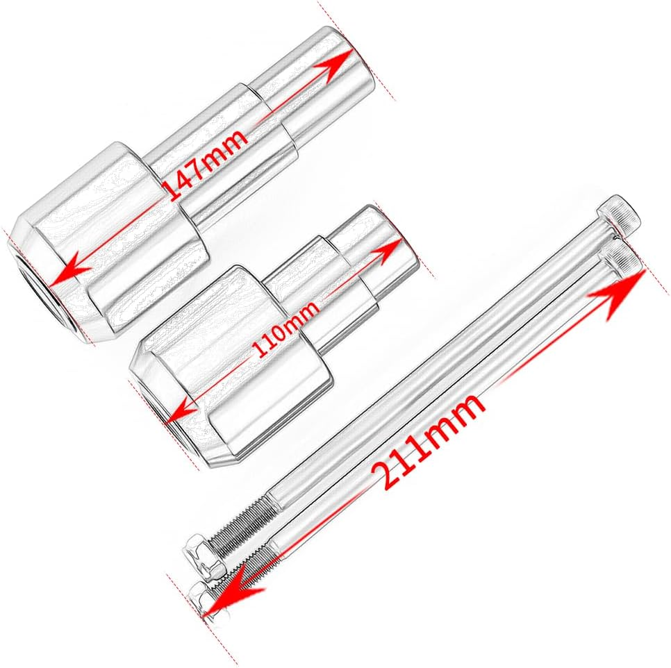 Modeer for K.Awasaki Ninja 650 2017~2024 2025 Motorcycle Frame Slider Anti-Collision Falling Protection Crash Pads Ninja650 Ninja 650 Accessories (Red) - Gray image number 5