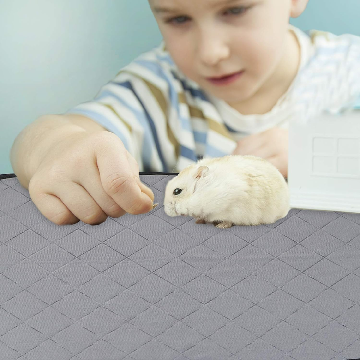 Cozioz Washable Waterproof Guinea Pig Cage Mat &ndash; Absorbent Cover for Small Animals, Dwarf Rabbits (Pack of 2, 60X45Cm)